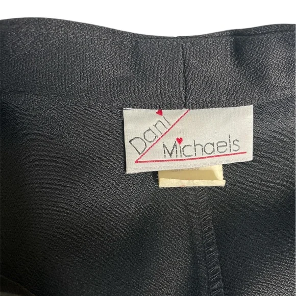 Black Tailored Blazer with Geometric Waist Detail - Picture 6 of 9